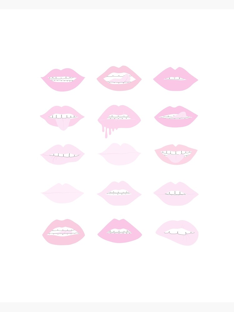 pink and blush lipstick lips by anneamanda