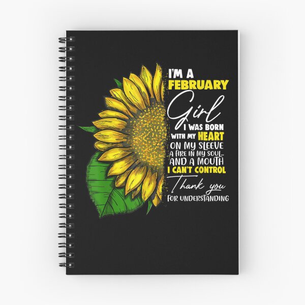 Item preview, I'm a February Girl Sunflower Born in February Birthday girl designed and sold by LikesConnie.