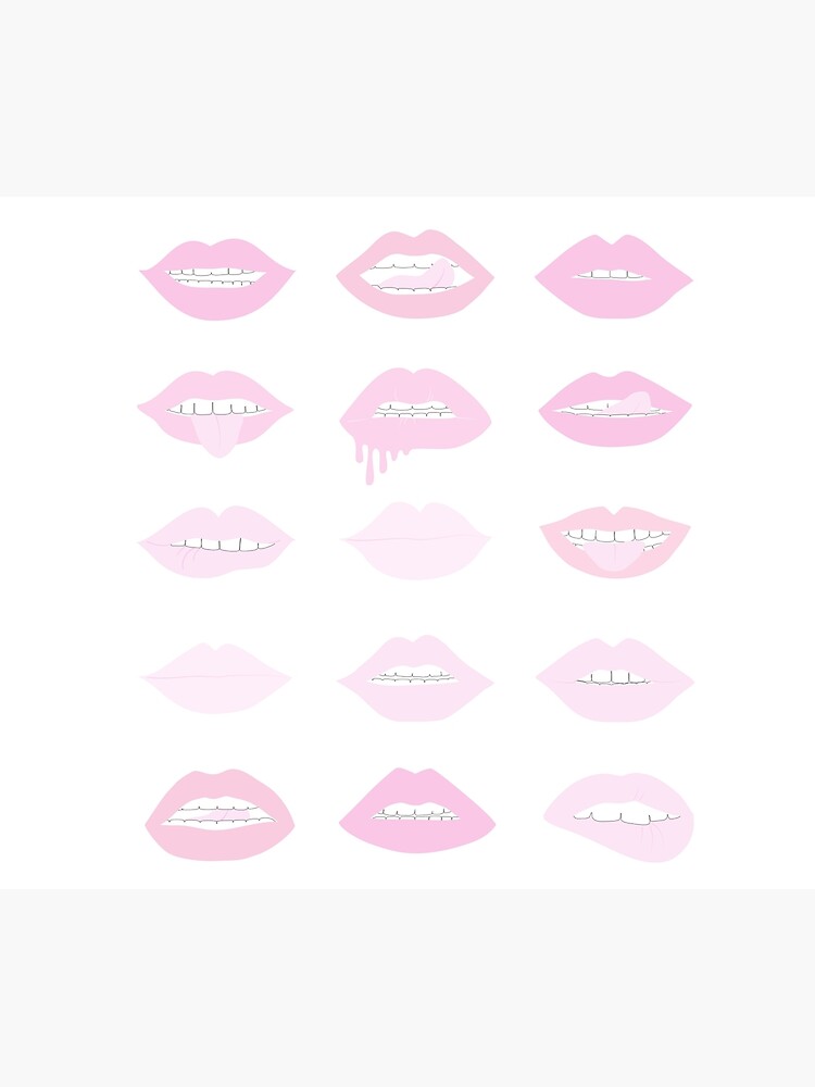pink and blush lipstick lips by anneamanda
