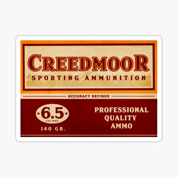 Creedmoor Sporting Ammunition | Vintage Poster Sticker