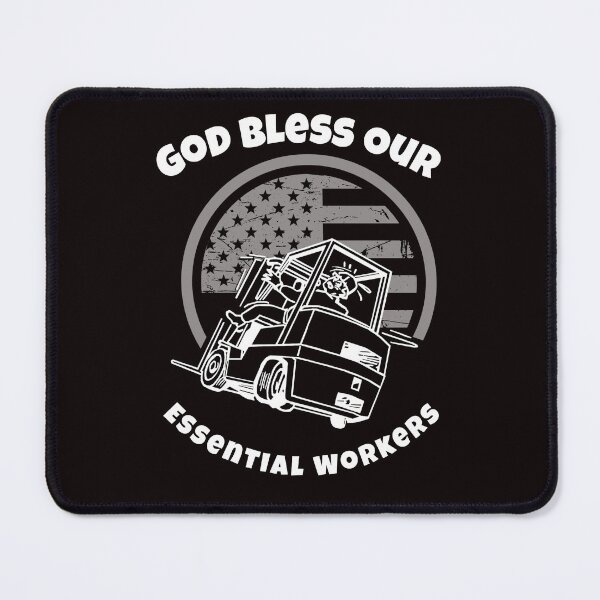 Item preview, Forklift God Bless Our Essential Workers W designed and sold by TeamsterLife.