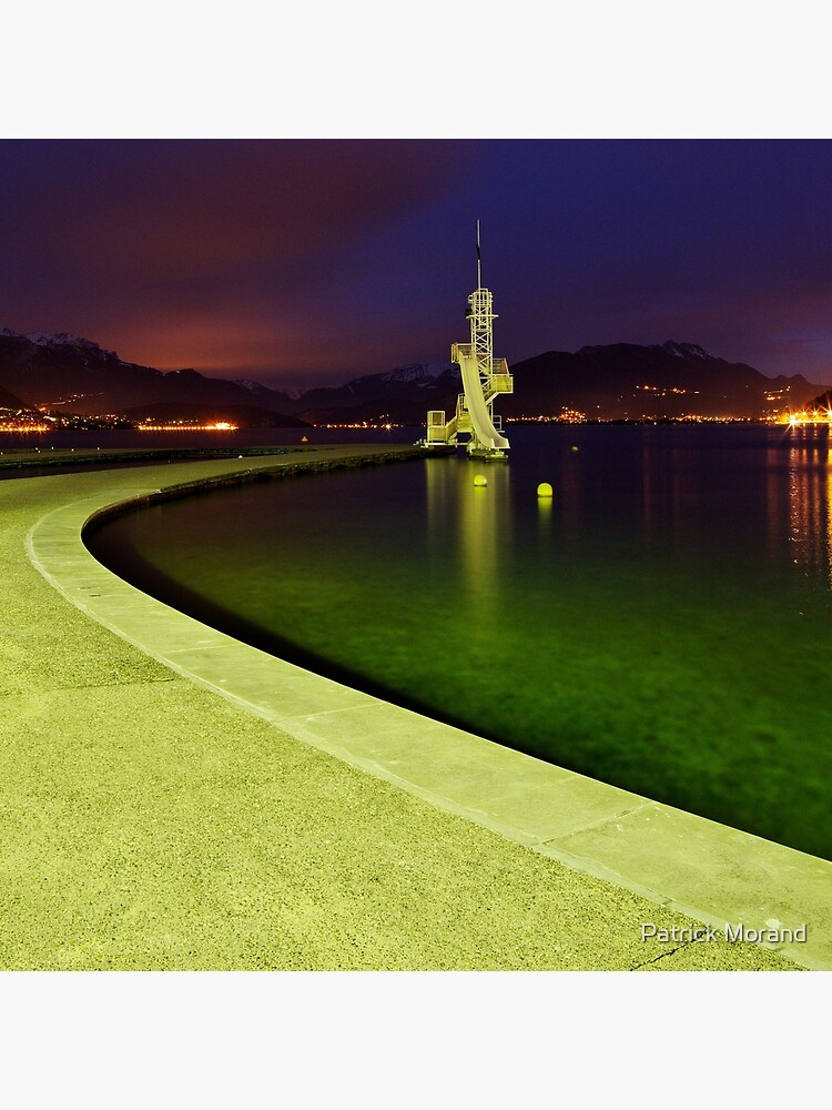 Night comes on Annecy lake by patmo