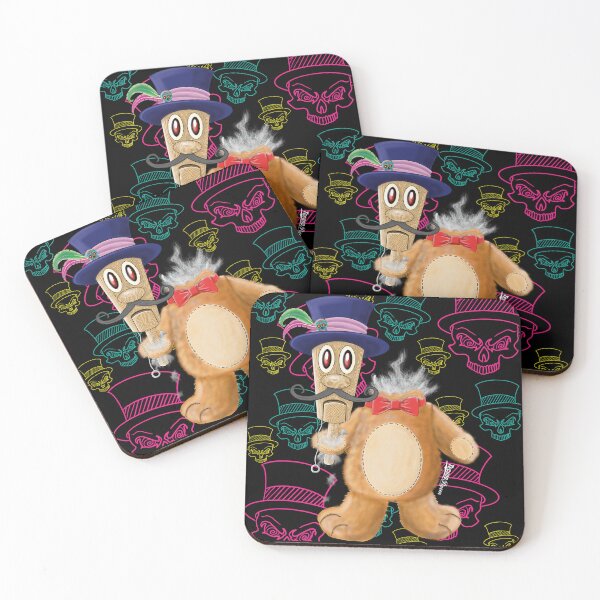 Item preview, TechnoPigeon Voodoo Teddy With Skulls Background designed and sold by TechnoPigeon.