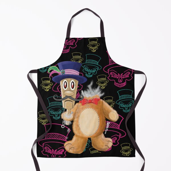 Artikelvorschau, TechnoPigeon Voodoo Teddy mit Totenköpfen Hintergrund entworfen und verkauft von TechnoPigeon.