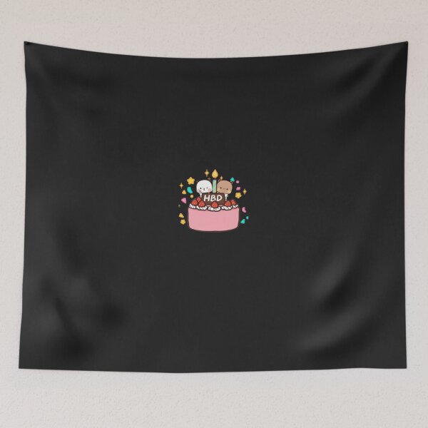 Item preview, Panda And Brownie Bear Couple, happy birthday designed and sold by pichonchpasion.