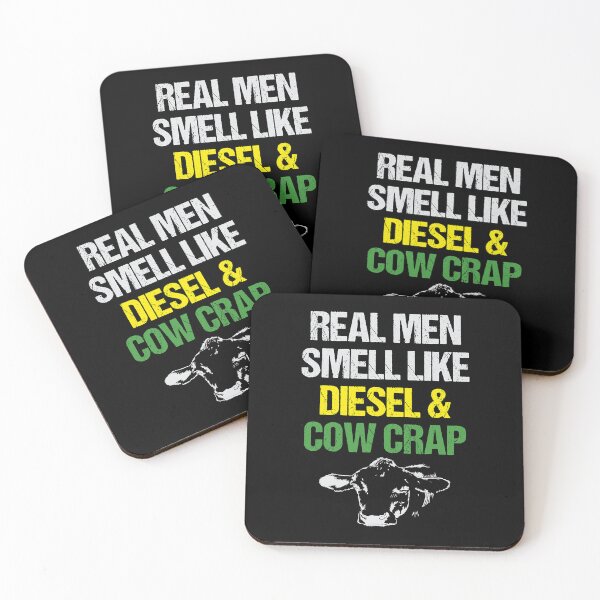 Item preview, Real Men Smell Like Diesel and Cow Crap Funny Dairy Farmer designed and sold by Xtjjae.