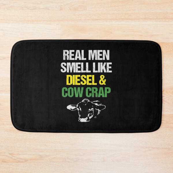 Item preview, Real Men Smell Like Diesel and Cow Crap Funny Dairy Farmer designed and sold by Xtjjae.