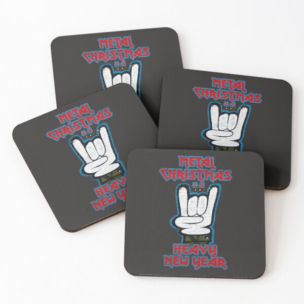 Item preview, Metal Christmas & A Heavy New Year (horns sign) designed and sold by SolidEarthArt.