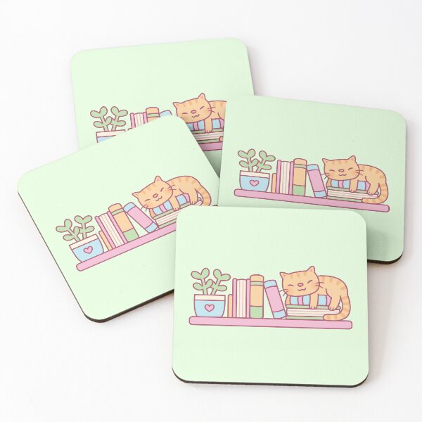 Item preview, Books, Plants and Cute Cat Doodle designed and sold by rustydoodle.