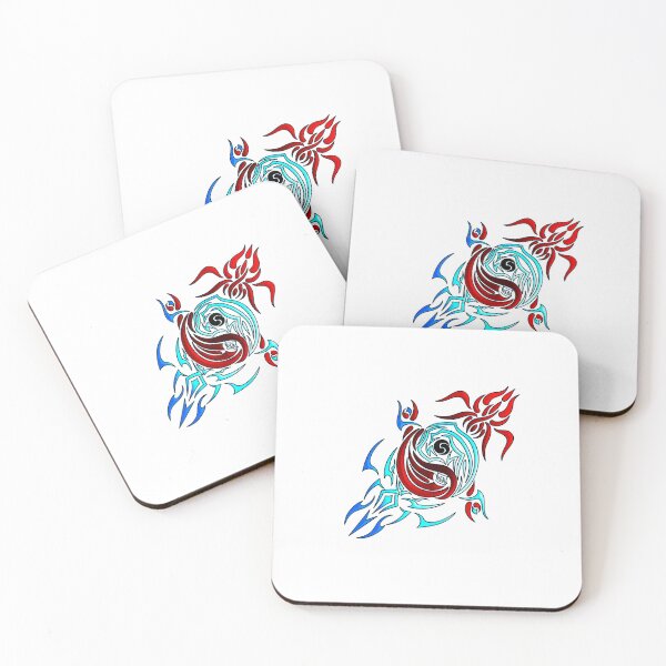 Item preview, yin and yang koi fish tattoo designed and sold by si3iy.