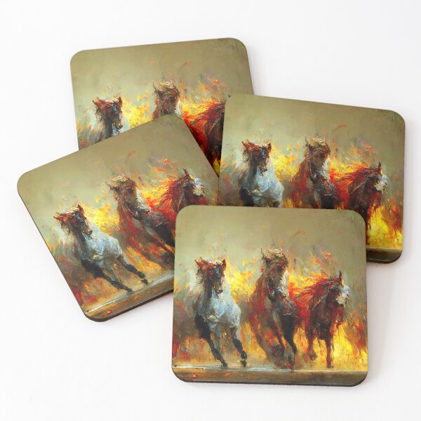 Item preview, Flaming Horses designed and sold by AM FineArtPrints.