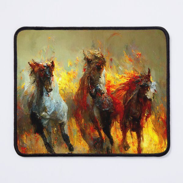Item preview, Flaming Horses designed and sold by AM FineArtPrints.