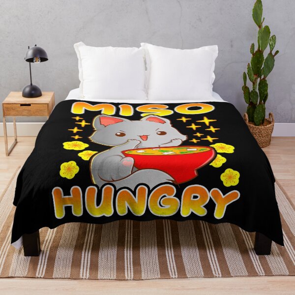 Item preview, Cute Anime Cat Kitty Miso Hungry Pun Kawaii designed and sold by HavenFok01.