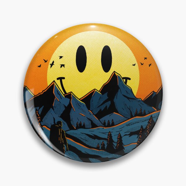 Item preview, Here Comes the Sun Smiley Mountainscape designed and sold by Gamma-Ray.