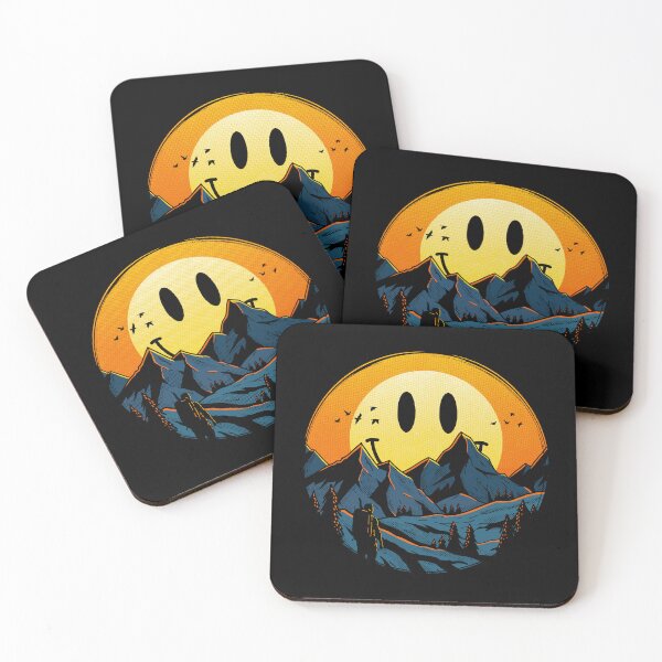 Item preview, Here Comes the Sun Smiley Mountainscape designed and sold by Gamma-Ray.