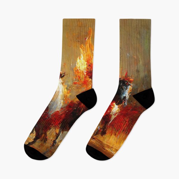 Item preview, Flaming Horses designed and sold by AM FineArtPrints.