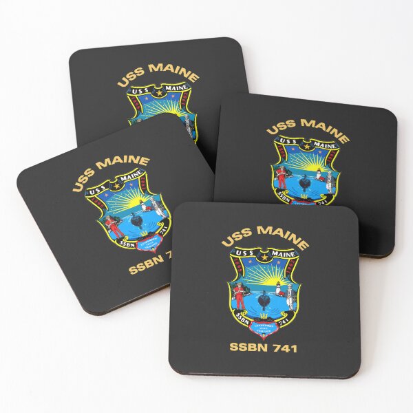 Item preview, USS Maine (SSBN-741) Crest for Dark Colors E designed and sold by rayejjtsenga.