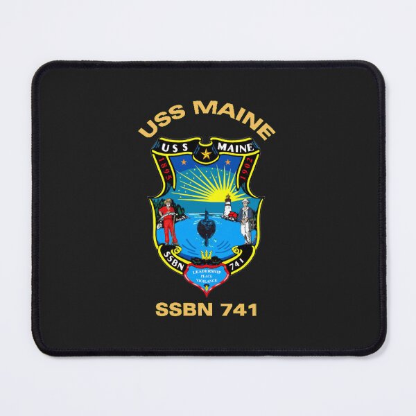 Item preview, USS Maine (SSBN-741) Crest for Dark Colors E designed and sold by rayejjtsenga.
