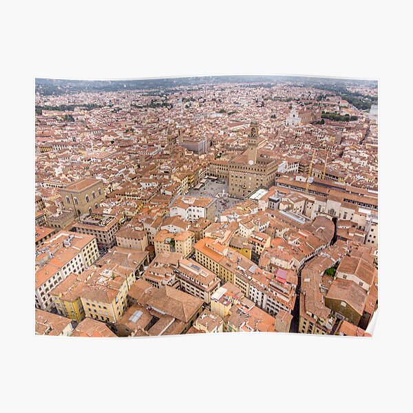 City of Florence from above - Italy Poster