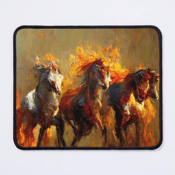 Item preview, Flaming Horses designed and sold by AM FineArtPrints.