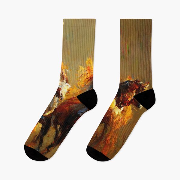 Item preview, Flaming Horses designed and sold by AM FineArtPrints.