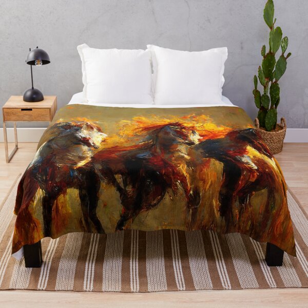 Item preview, Flaming Horses designed and sold by AM FineArtPrints.