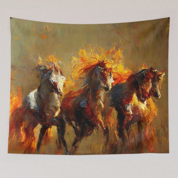 Item preview, Flaming Horses designed and sold by AM FineArtPrints.