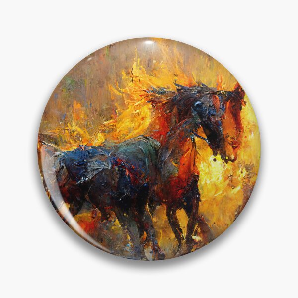 Item preview, Flaming Horses designed and sold by AM FineArtPrints.