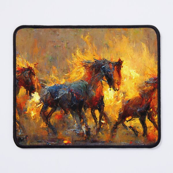 Item preview, Flaming Horses designed and sold by AM FineArtPrints.
