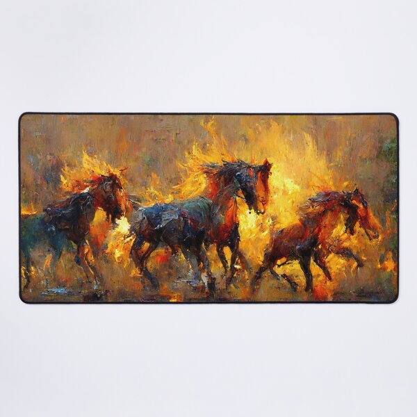 Item preview, Flaming Horses designed and sold by AM FineArtPrints.