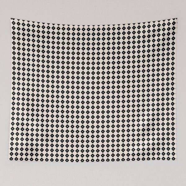 Item preview, Ragged Black Diamond Repeat Seamless Print Linen Background designed and sold by mo3co8y.