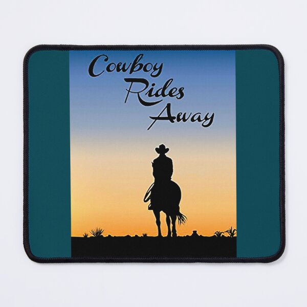 Item preview, cowboy rides away   designed and sold by LegendFoxVintag.