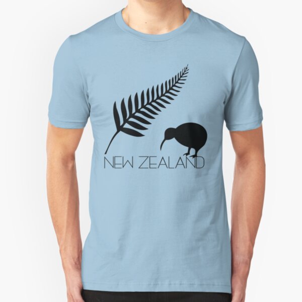 New Zealand Fern & Kiwi Icons Slim Fit T-Shirt