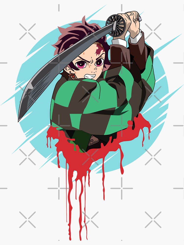 Tanjiro demon slayer kamado slayer - Anime - Sticker