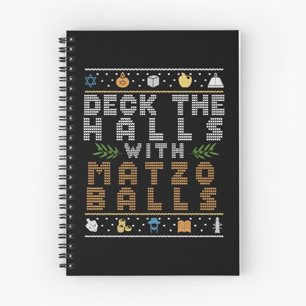 Item preview, Deck The Halls Matzo Balls Funny Hanukkah Channukah design designed and sold by Merchking1.