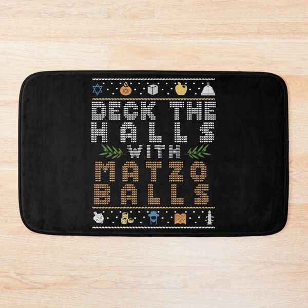 Item preview, Deck The Halls Matzo Balls Funny Hanukkah Channukah design designed and sold by Merchking1.