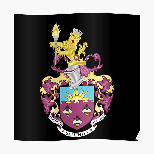 "University of Manchester coat of arms " Poster for Sale by Tangoflow