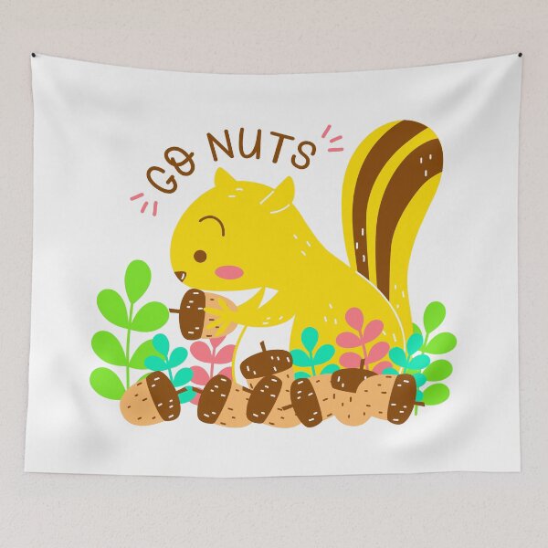 Item preview, Go nuts squirrel designed and sold by PlanetAries.