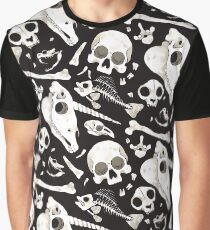 black Skulls and Bones - Wunderkammer Graphic T-Shirt