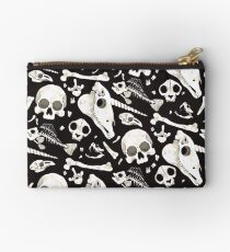 black Skulls and Bones - Wunderkammer Studio Pouch