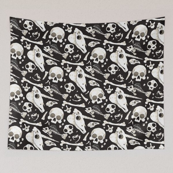 Item preview, black Skulls and Bones - Wunderkammer designed and sold by fabiomancini.