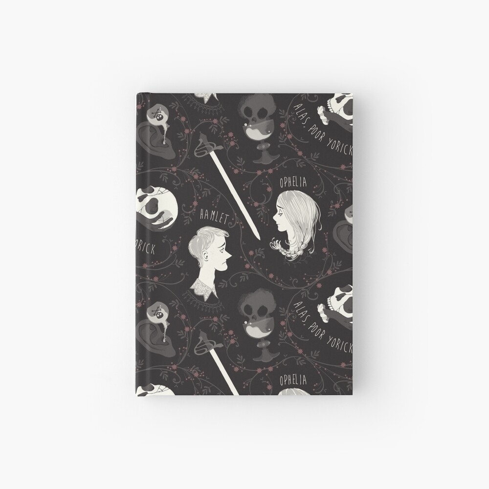 Shakespearean pattern - Hamlet Hardcover Journal
