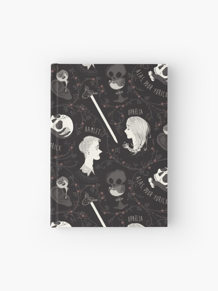 Aperçu 1 sur 3. Carnet avec l'œuvre Motif shakespearien - Hamlet créée et vendue par fabiomancini.