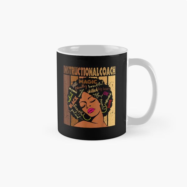 Item preview, Black Instructional Coach Afro African American Woman designed and sold by BrianLangley2.