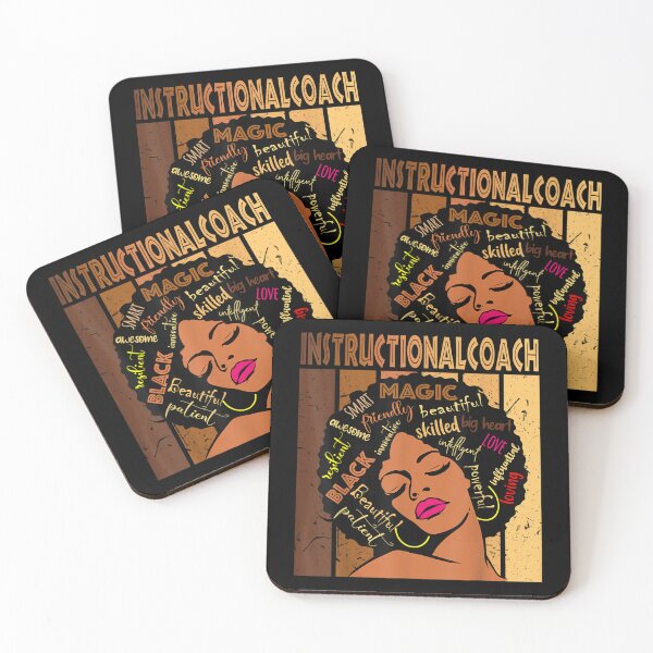 Item preview, Black Instructional Coach Afro African American Woman designed and sold by BrianLangley2.