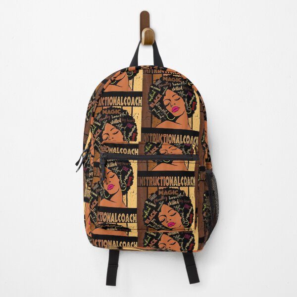 Item preview, Black Instructional Coach Afro African American Woman designed and sold by BrianLangley2.
