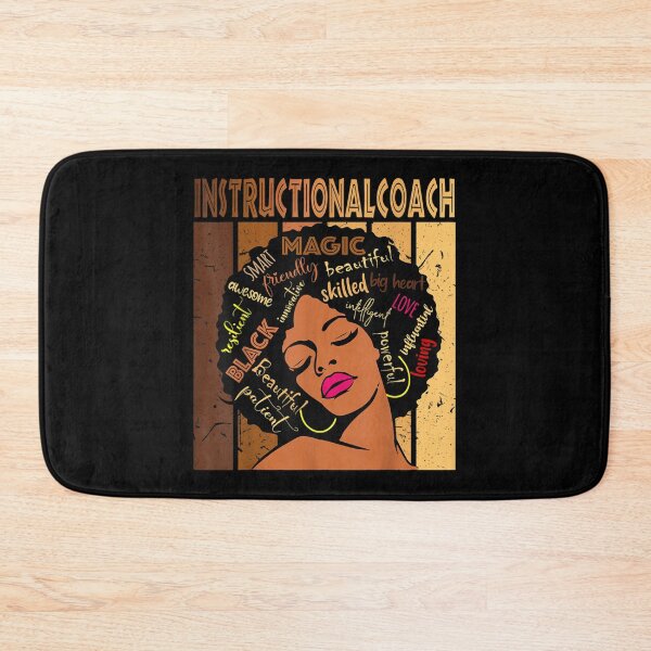 Item preview, Black Instructional Coach Afro African American Woman designed and sold by BrianLangley2.