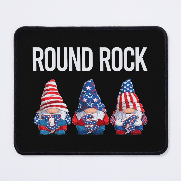 Item preview, Happy USA Gnomes Round Rock designed and sold by xaviajames9.