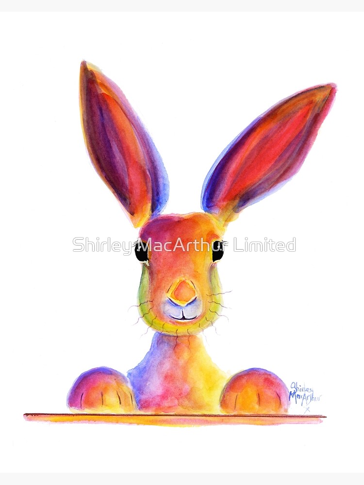 Песня happy hare. Happy Hare. Happy Hare Rabbit Print ' all Ears ' by Shirley MACARTHUR Print.