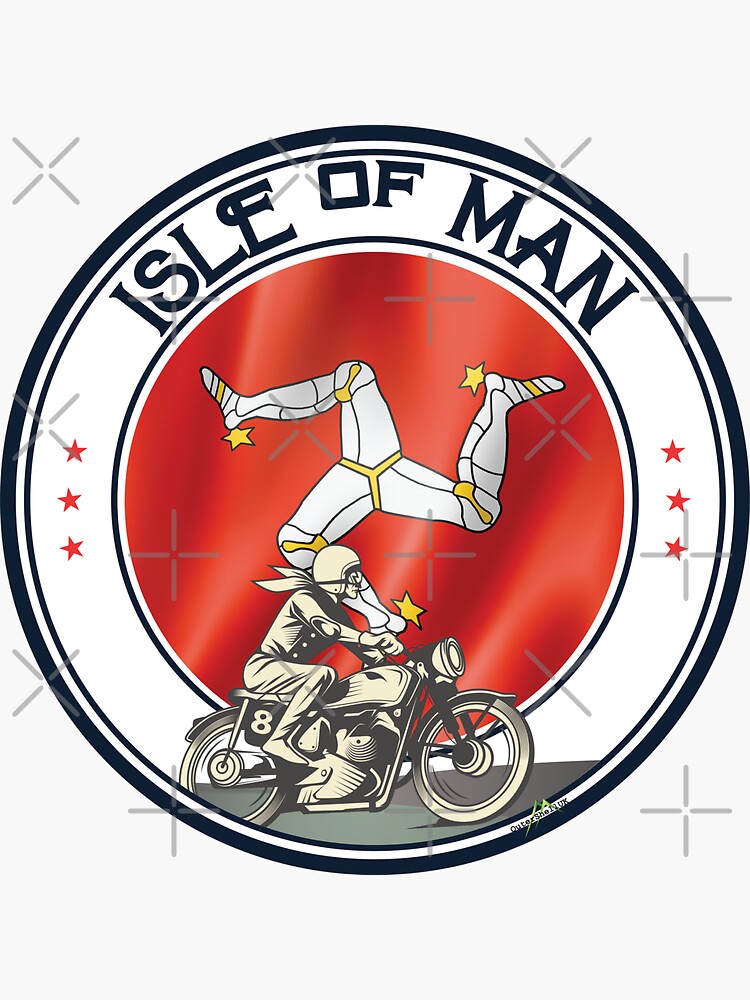 Isle Of Man Tt Race T-Shirt Red Map Triskelion Isle Of Man Tt Race T-Shirt Red Map Triskelion